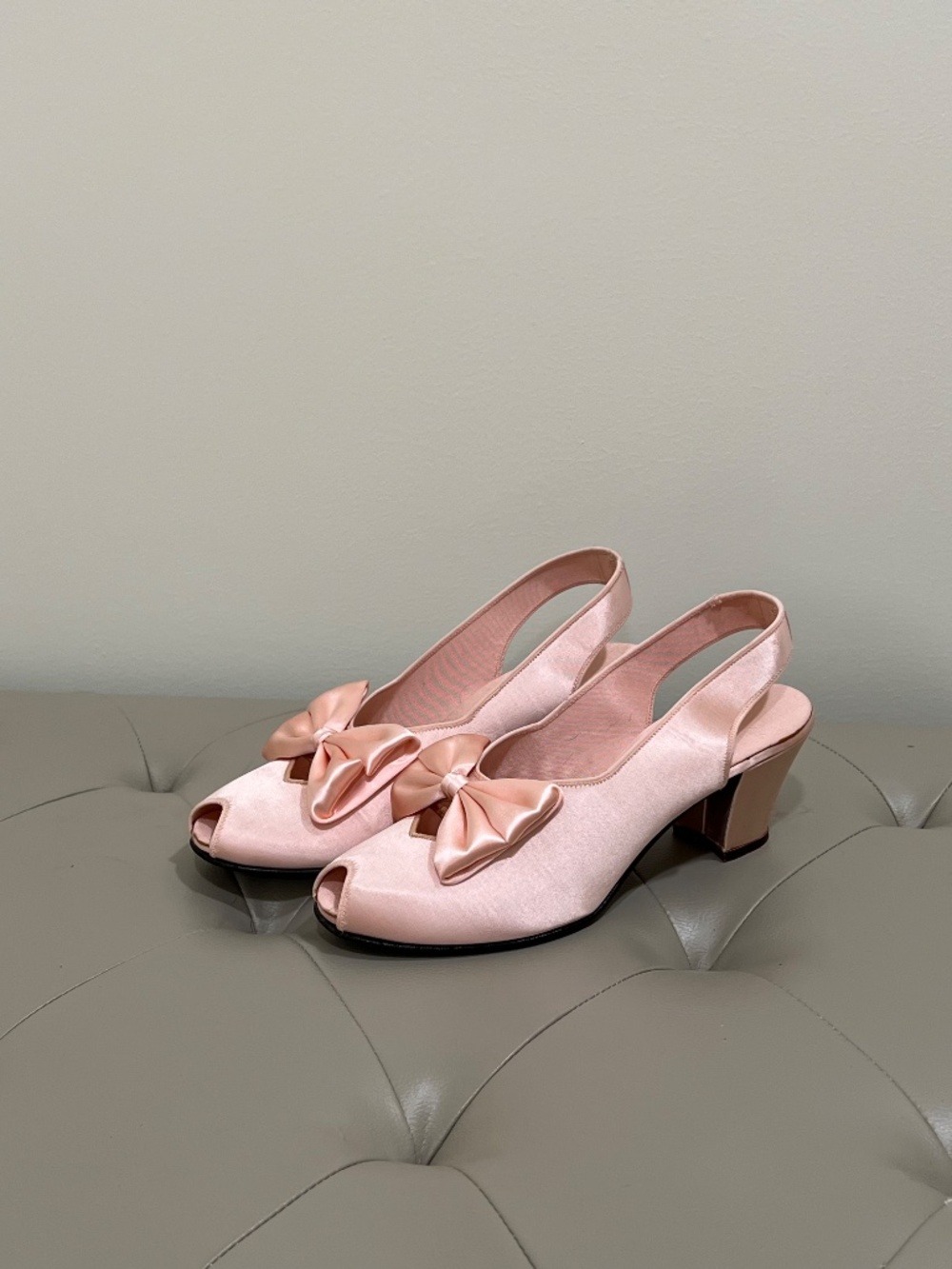 Preview: 1940s 1950s vintage shoes wedges heels - Picture 5 of 6